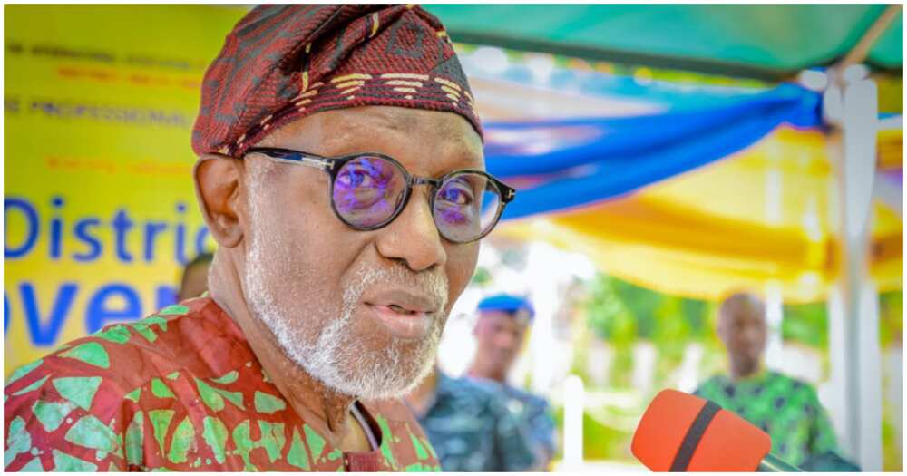 Rotimi Akeredolu was a Nigerian lawyer and politician who served as governor of Ondo state from 2017 until his death in 2023/Rotimi Akeredolu's burial is happening in Owo in Ondo state
