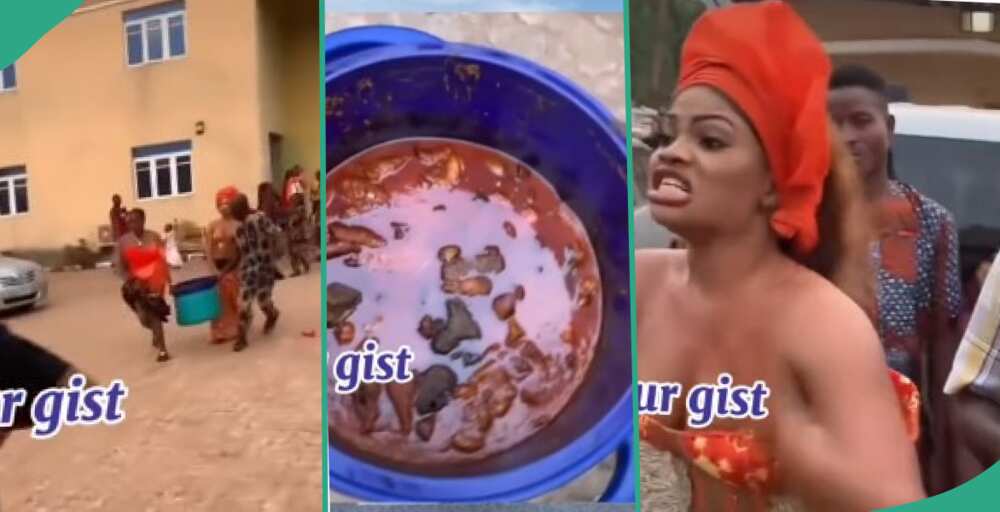 Video emerges as couple reportedly arrests caterer for hiding their food