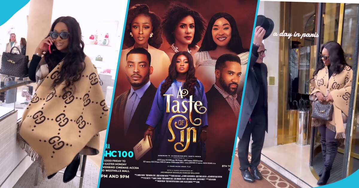 See how Jackie Appiah celebrated after her movie, A taste of Sin became number one on Netflix