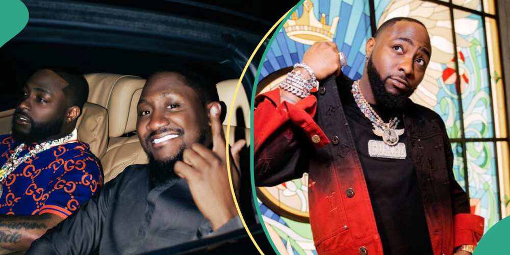 Davido crops cousin Tunji out of picture
