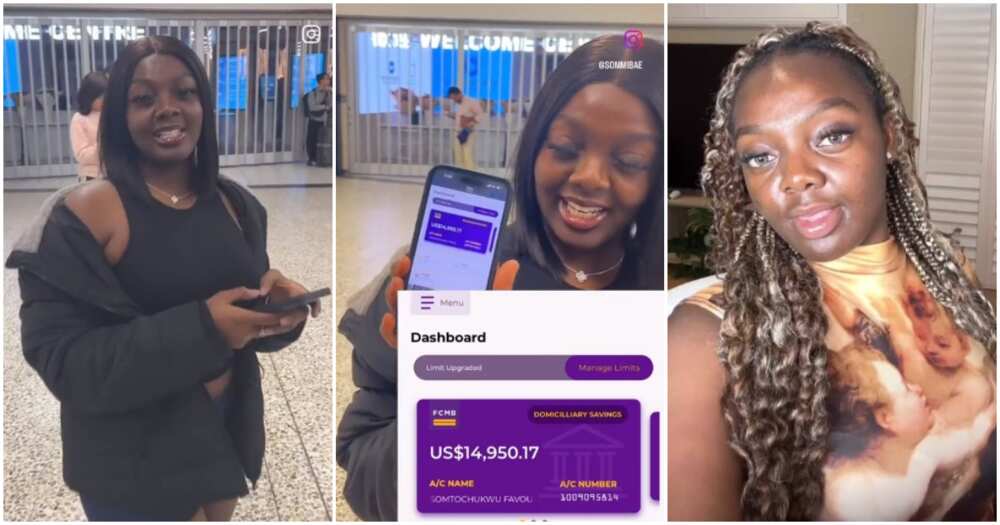 Young Nigerian millionaire, 19, shows off her huge account balance as she counts her blessings