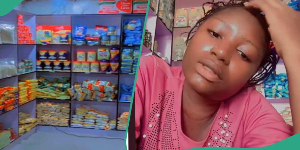The young lady opens shop with her wedding fund