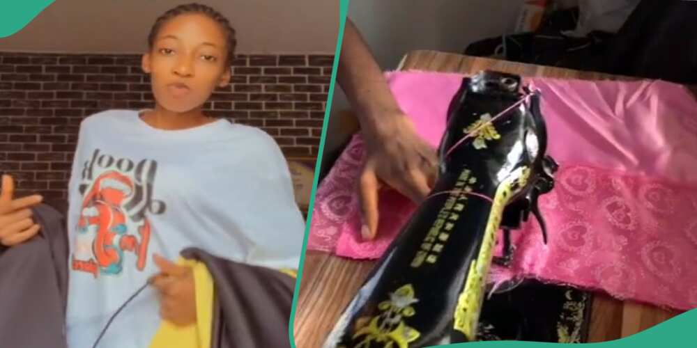 Young lady learns tailoring after mother's advise