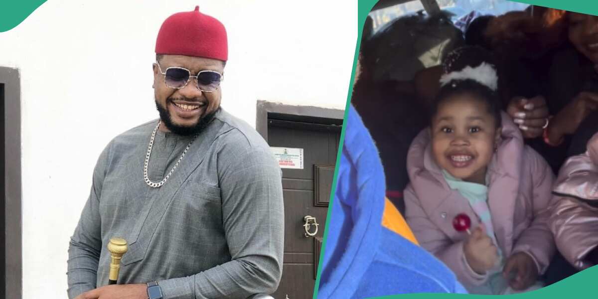 See emotional moment actor Browny Igboegwu met his daughter for the first time 4 years after her birth (video)