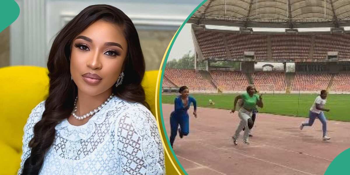 See what Tonto Dike planned to do to her BBL after she complained it was too heavy when she came second at son's inter house sport