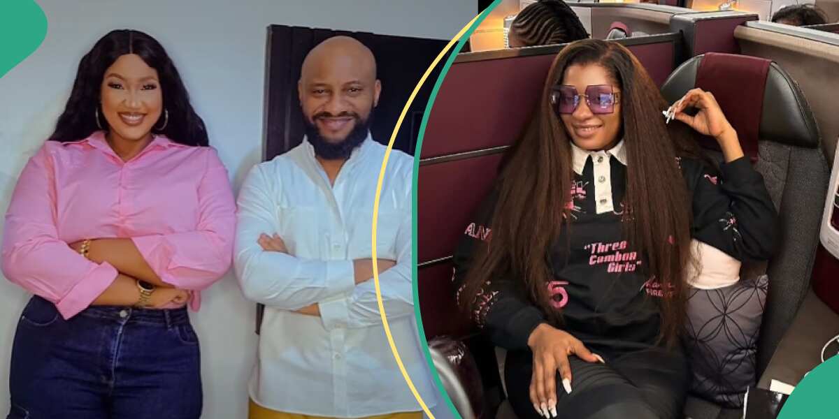 See the intense moment when Yul Edochie and Judy Austin flew to Asaba 48 hours after May Edochie landed in Dubai (video)