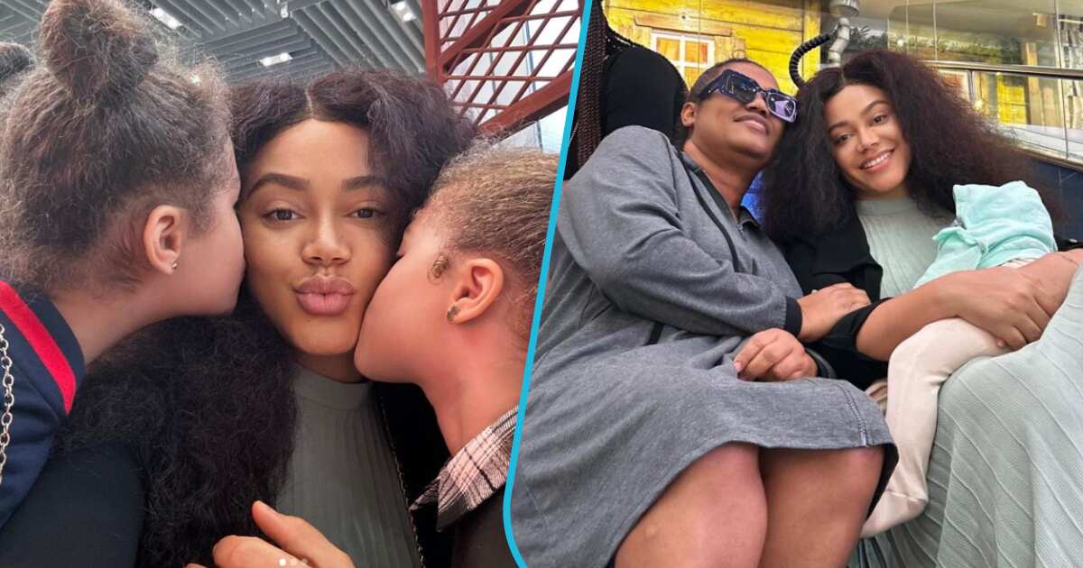 See the heartwarming family moment Nadia Buari proudly flaunted her beautiful daughters (pictures)