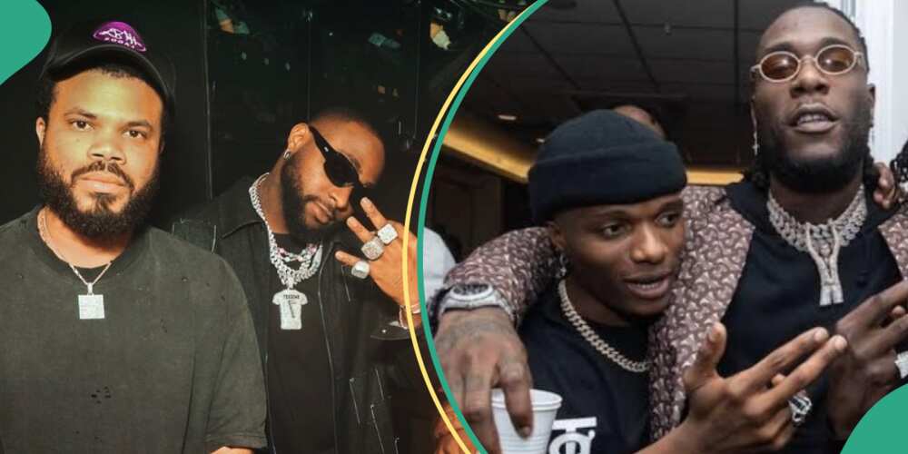 Davido's manager Asa Asika explains why OBO hasn't collaborated with Wizkid, Burna Boy.