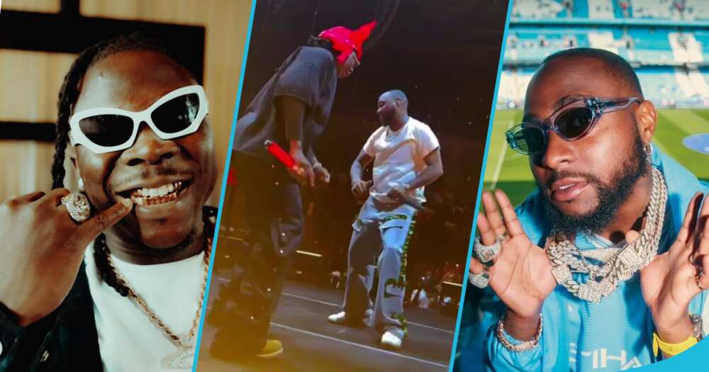 Davido and Stonebwoy perform together at the Madison Square Garden