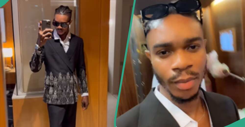 Bobrisky's stylist Mohammed Abbas shows off his looks