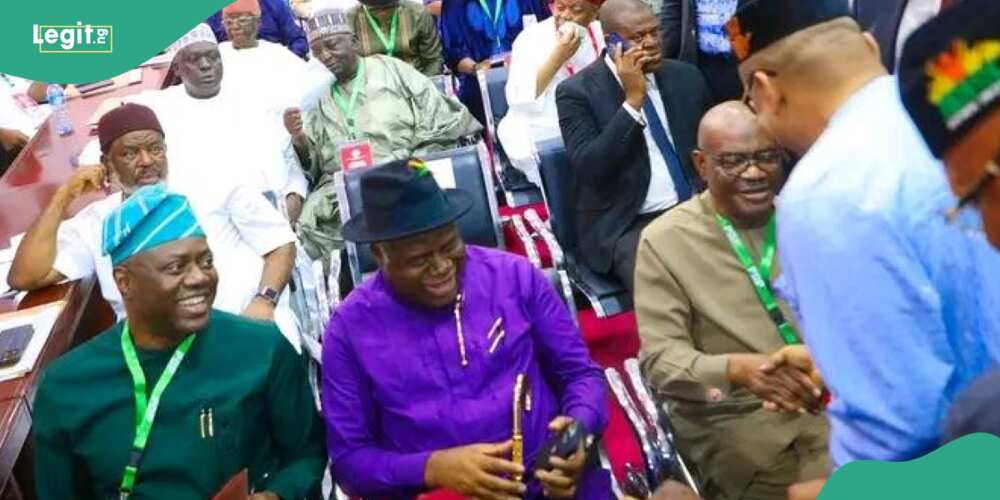 G5 reunited and danced after the PDP NEC extended the tenure of its acting chairman, Umar Damagum. Nyesom Wike, Seyi Makinde, Samuel Ortom and others were seen in the video.