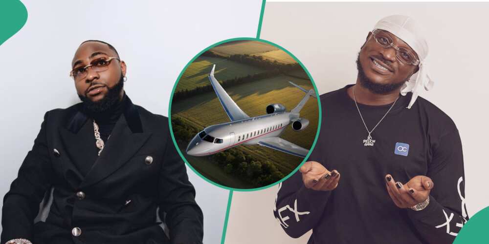 Davido and Peruzzi speak about his new private jet