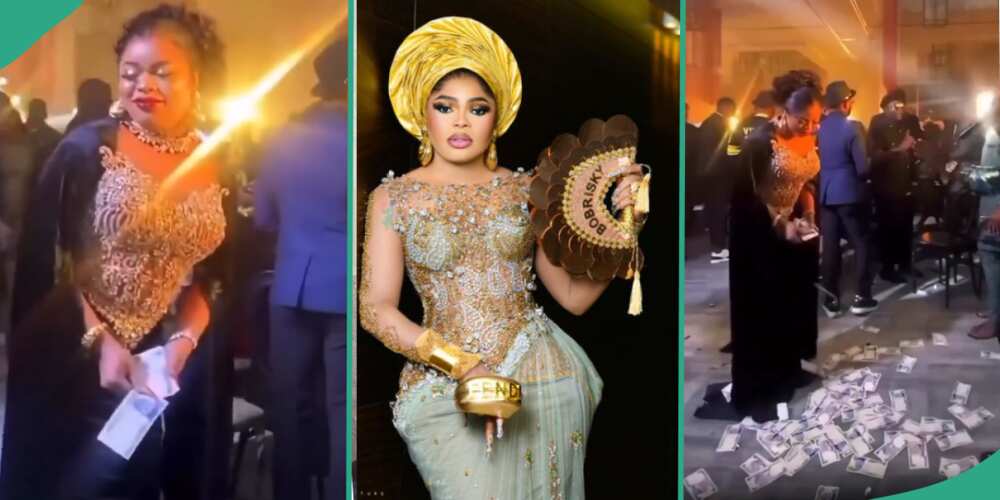 Video of Bobrisky spraying money at party after EFCC arrested him for abusing naira emerges.