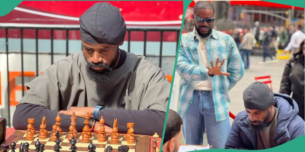 Adekunle Gold donates money and more to chess player Tunde Onakoya