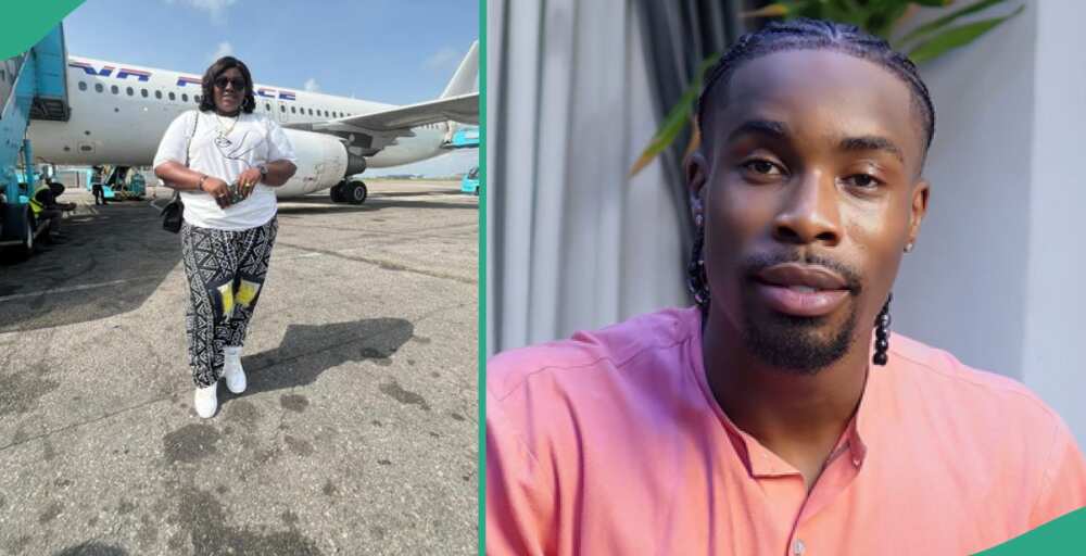 Reactions as Nigerian lady leaks her chat with BBNaija Neo after entering same flight with him