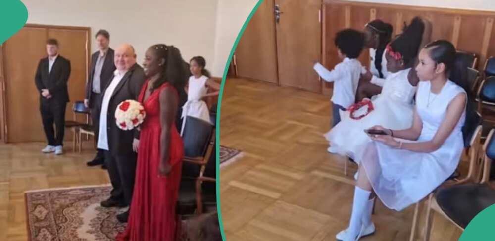Video from wedding of single mum to oyinbo lover