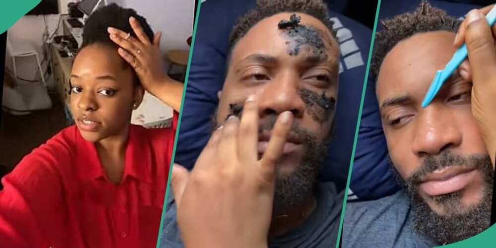 Lady leaves men wishing for her kind of woman with her man's facial care video