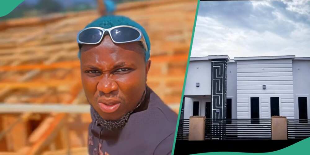 The young Nigerian man shared the video of his new house
