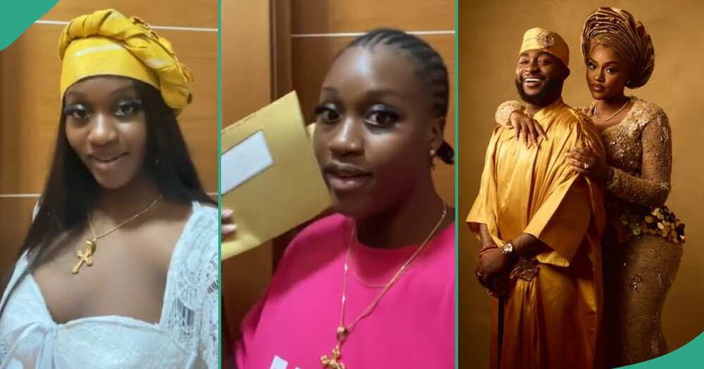 Lady rejoices after getting offical IV for Davido's wedding