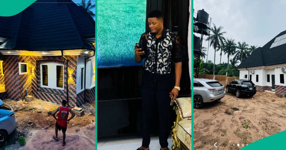 Nigerian man builds new house