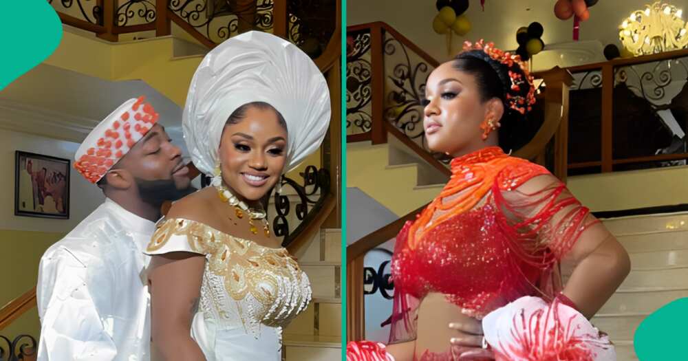 Chioma stuns in 3rd traditional outfit.