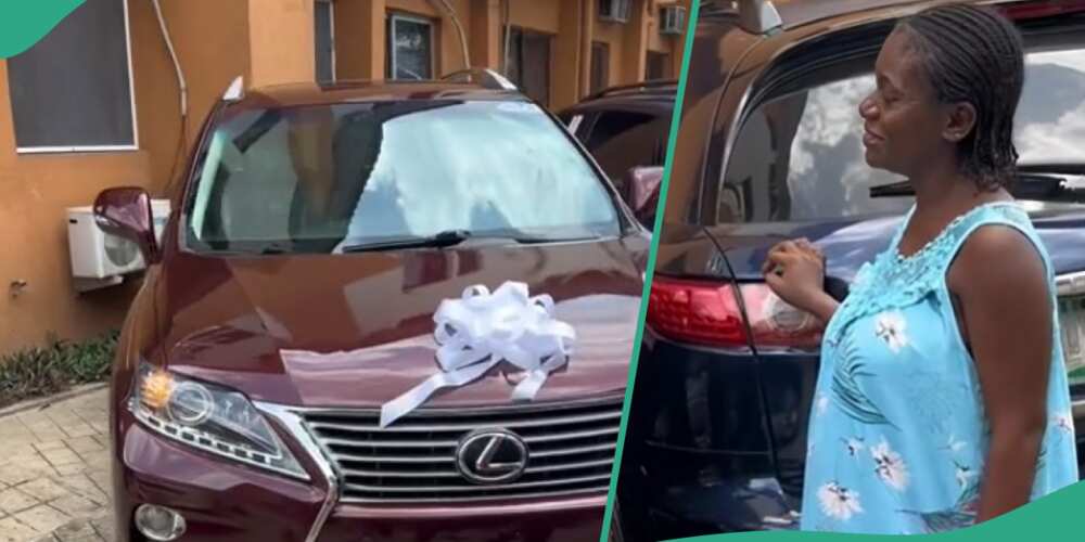 Nigerian lady gets car gift