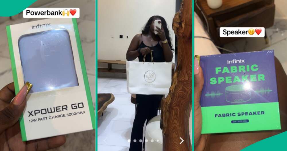 Nigerian lady showed the gift she got at the chivido wedding