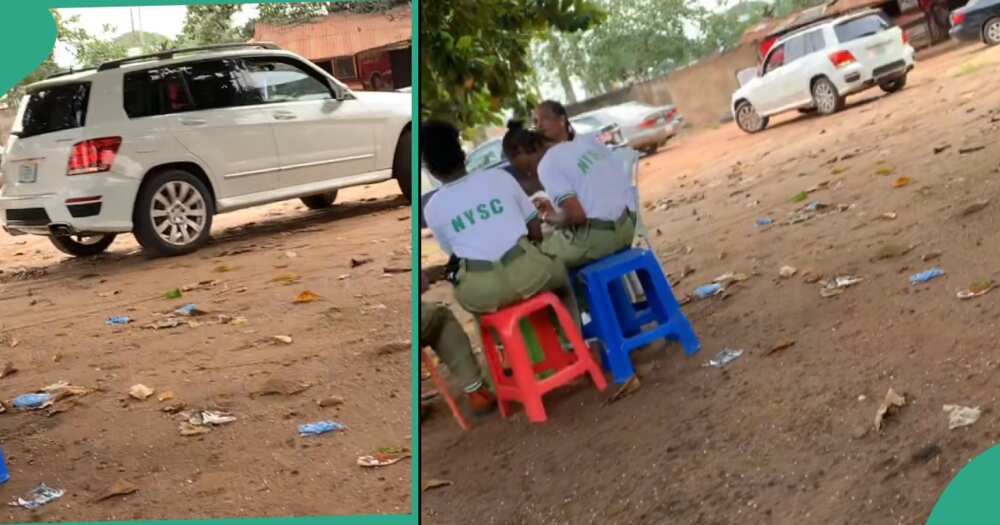 NYSC member reportedly drives Benz to CDS meeting.