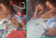 "I can't laugh": Wife returns home, finds out husband tied baby's leg with rope