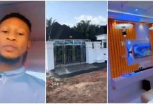 Smart Nigerian Man Builds House with Gerard Stone-Coated Roof, Painting Mansion White