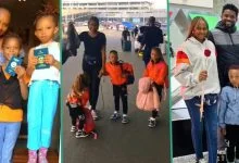 "Canada Visas Approved": Lady Gets Passports, Takes Her 3 Children Abroad to Live With Her Husband