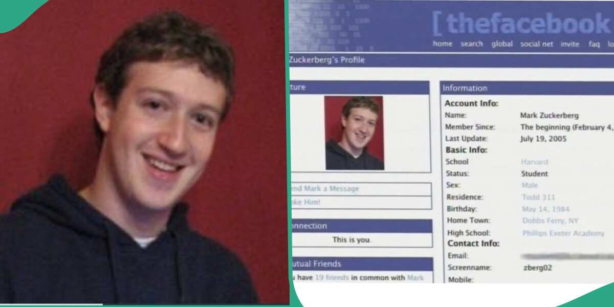 Profile photo billionaire Mark Zuckerberg used on Facebook 20yrs ago goes viral
