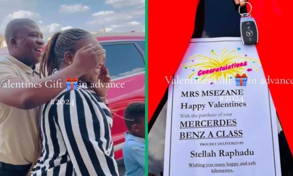 Husband's Early Valentine's Day Mercedes-Benz Surprise for Wife Goes Viral on TikTok
