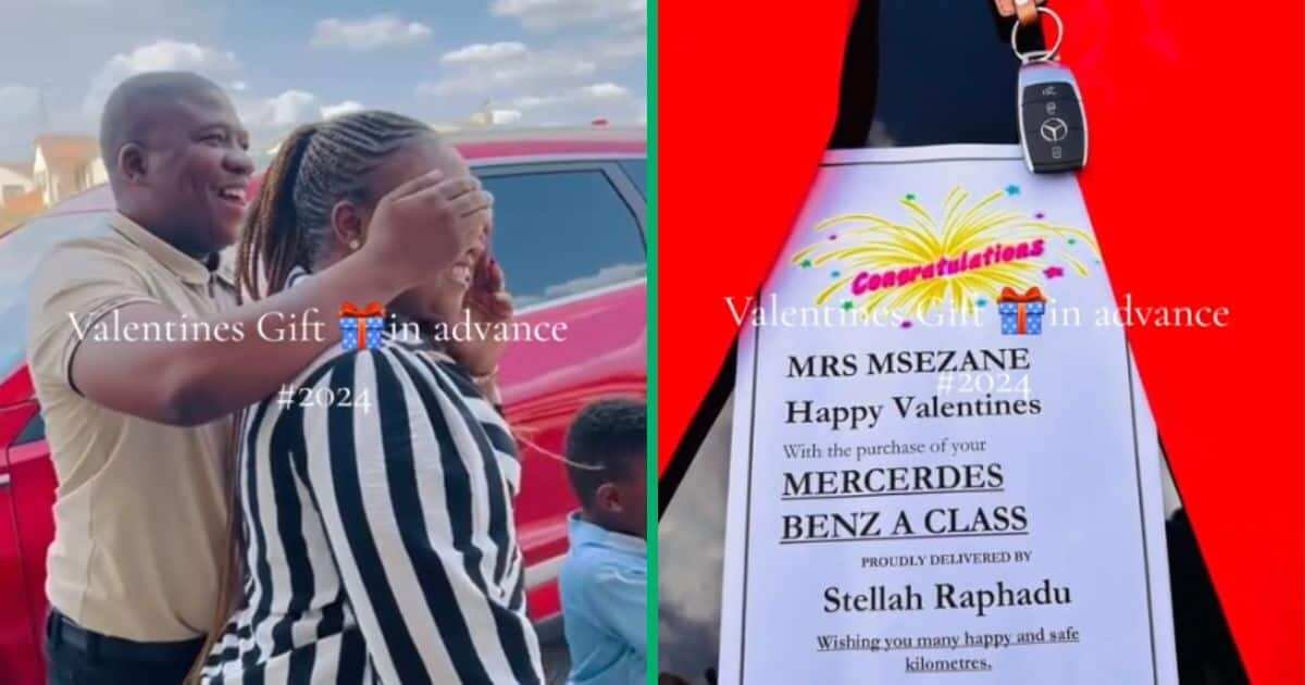 Husband's Early Valentine's Day Mercedes-Benz Surprise for Wife Goes Viral on TikTok