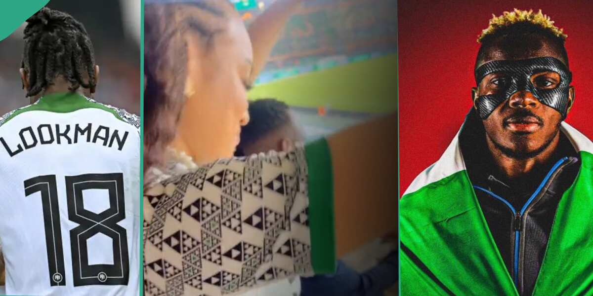 “Not from Cape Verde”: Beautiful Nigerian Lady Gets Attention of Osimhen and Lookman at the AFCON