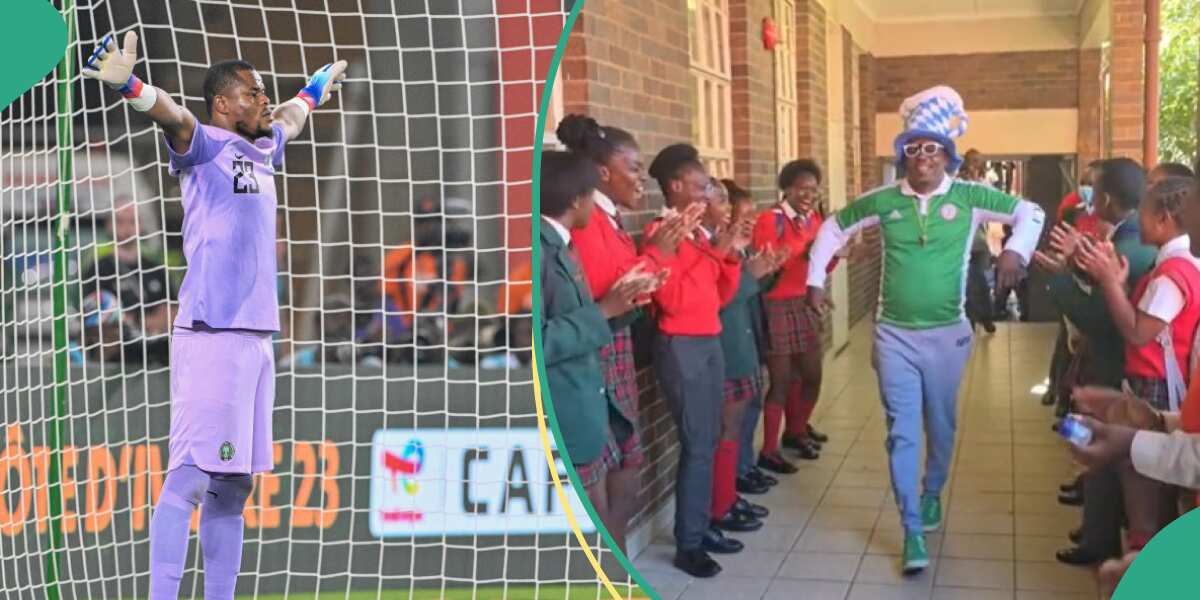 Eagles' win: Nigerian teacher gets standing ovation from South African students