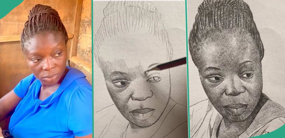 "She Looks Beautiful": Talented Street Artist Draws POS Lady With Pencil and Paper Video Goes Viral