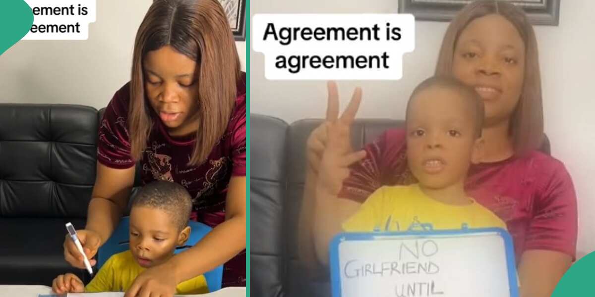 Son Signs Contract with Mum that He Won’t Have Girlfriend Until 21, Appears Not to Know