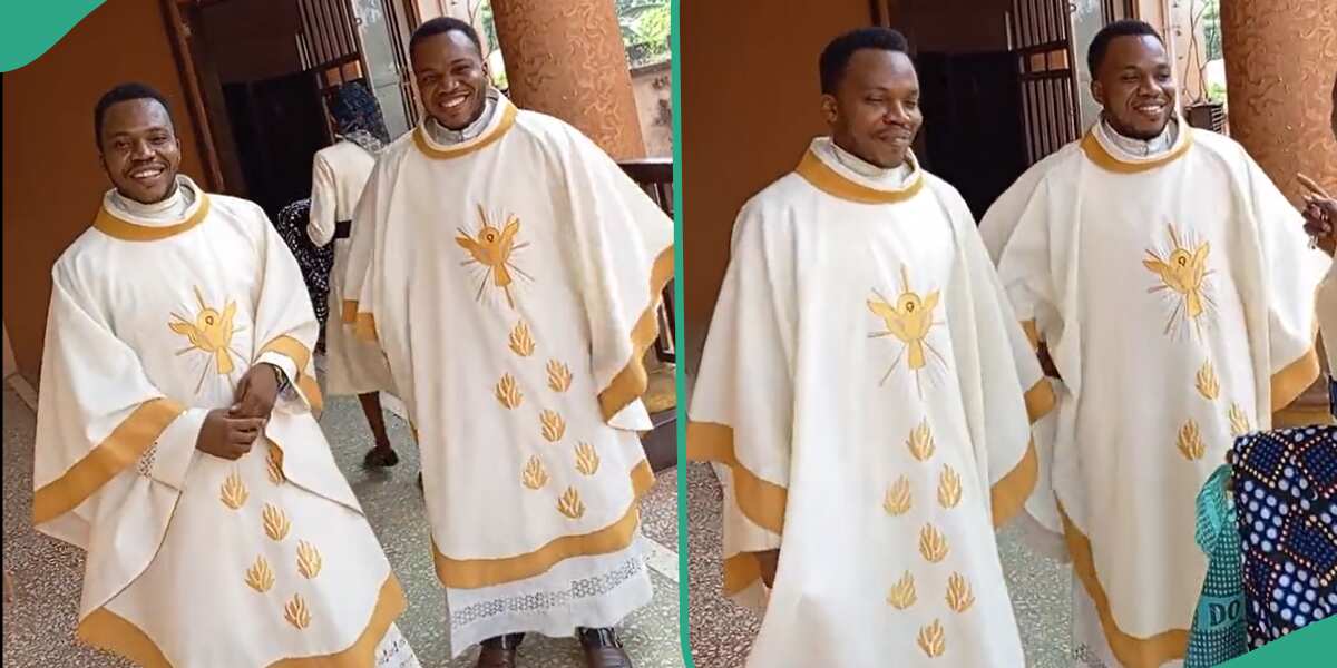 Nigerian identical twins who are catholic priests goes viral, video melts hearts