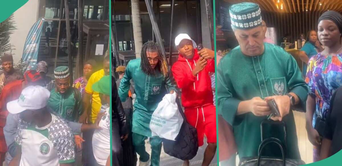 Iwobi all smiles as Super Eagles players leave hotel for airport, video trends