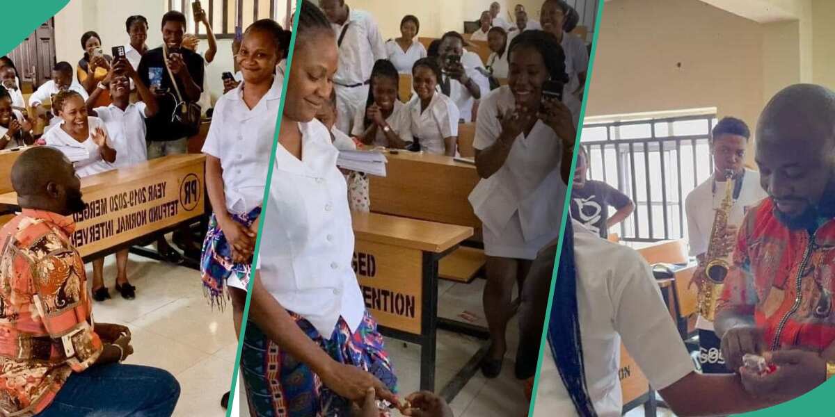 "We have a Wedding to Plan": Reactions as ABSU Lecturer Proposes to Student in Classroom
