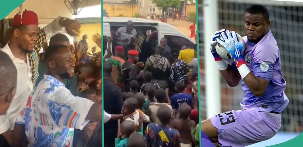 "The Pride of Egbema": Villagers Gather Around Goalkeeper Nwabali as He Bags Chieftaincy Title
