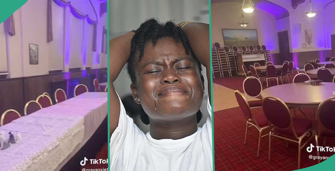 Couple lose N43m as no one showed up for their wedding, video shows empty hall