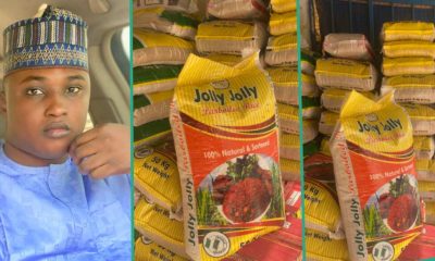 "N58,000 Per Bag of Rice": People Rush Trader Selling 50kg For N58k After He Announced it Online