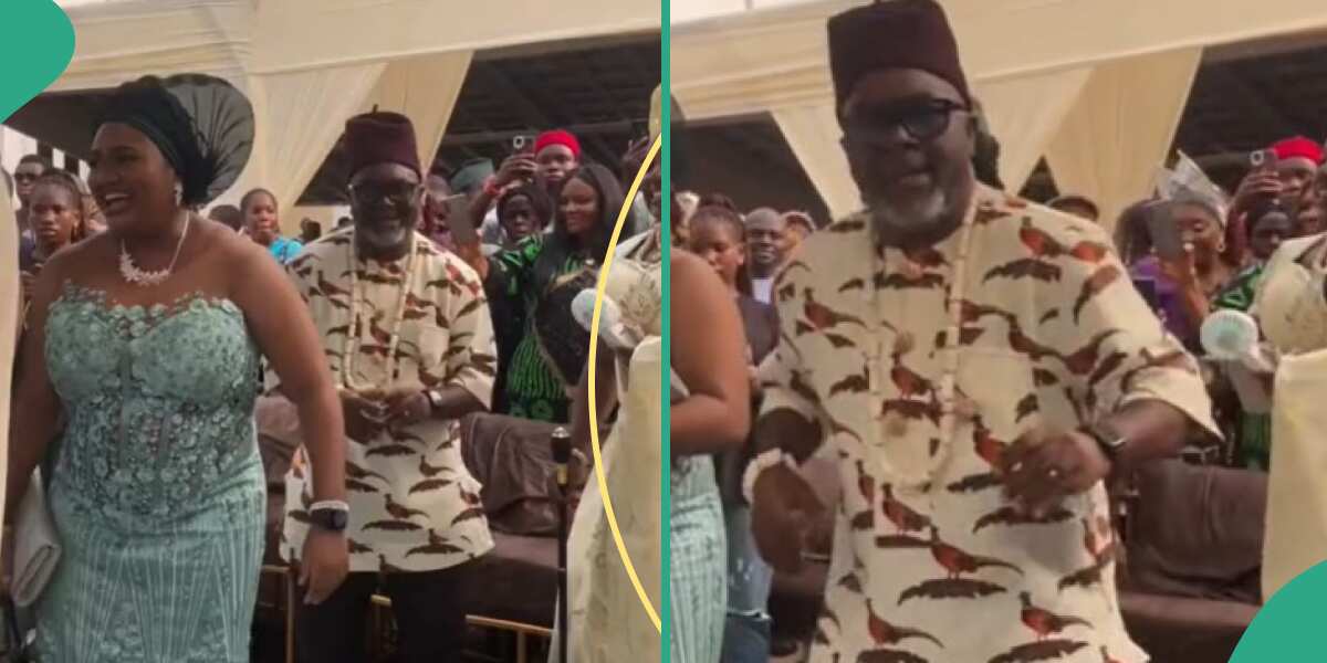 Groom’s father makes dance moves at son’s wedding, people join him
