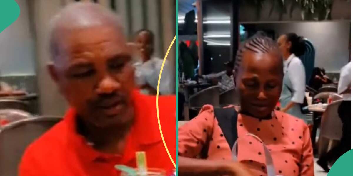 Parents receive new phones from their daughter at restaurant, they react