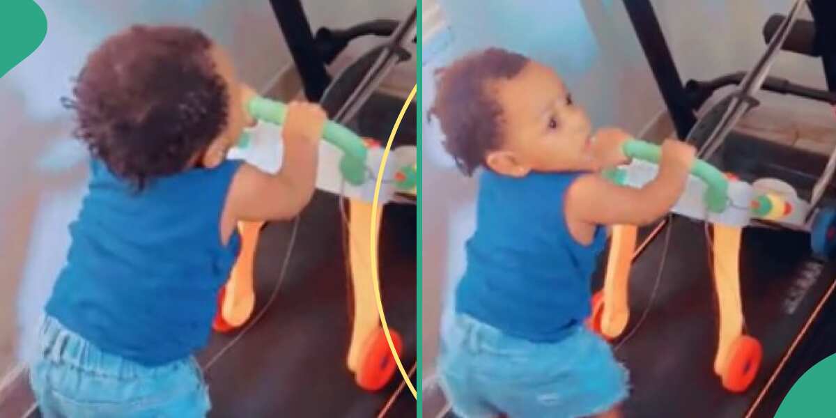 “Baby Step”: Little Boy Who Could Barely Work Hits the Gym, Uses the Treadmill With Enthusiasm
