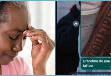 Ghanaian grandma threatens to disown grandson over tattoo on his arm