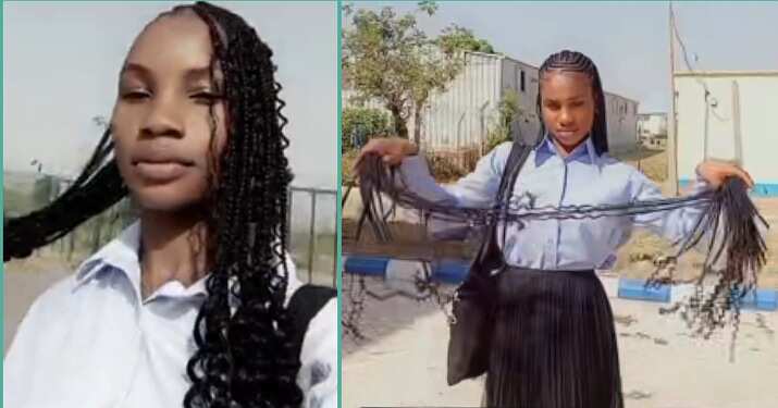 Student gets new look in military university after arriving with long braids