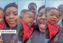 "He's so scared of him": Mum shares video of baby crying after seeing uncle